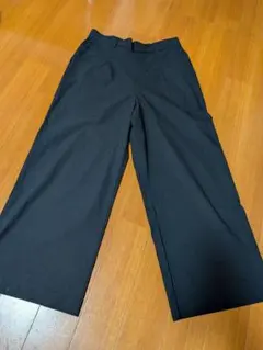 ブラック ワイドパンツ ゴムウエスト　LTのサムネイル