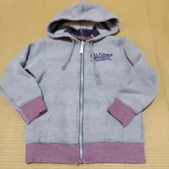 【HYSTERIC MINI】ヒスミニリバーシブル ジップパーカートレーナー90