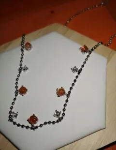 サンストーン　ネックレス　天然石