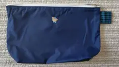 ［使用済み］familiar ポーチ ネイビー グリーン