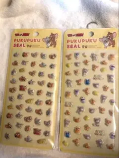 ⭐︎新品⭐︎トムとジェリー ぷくぷくシール 2枚セット