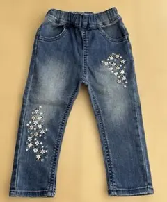 《美品》moujonjon 90 デニム　ボトムス　ズボン　女の子
