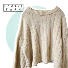 【人気ブランド！】LOWRYS FARM ニットセーター L