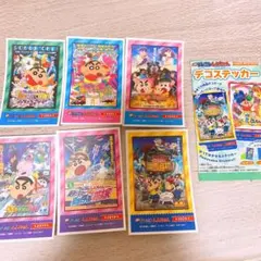 クレヨンしんちゃん　デコステッカー　映画ポスター　６枚セット