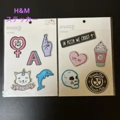 h&mステッカー　新品　未使用　h&m sticker 2枚セットのサムネイル
