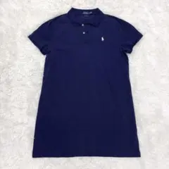 ポロラルフローレン ポロシャツ ワンピース ひざ丈 ネイビー サイズXL