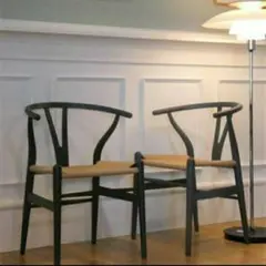 リプロダクト　Hans J Wegner・Yチェア（CH24）ブラックのサムネイル