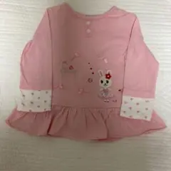ミキハウス 100cm ピンク 長袖カットソー