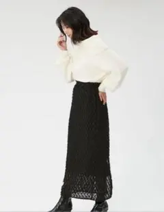 FRAY I.D ブラックロングスカート M