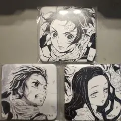鬼滅の刃 ダイニング 台本表紙イラストスクエア缶バッジ 6点セット