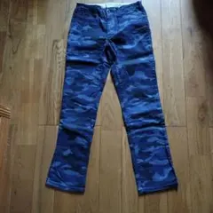 GAP 迷彩柄 ロングパンツ ブルー系 新品未使用のサムネイル