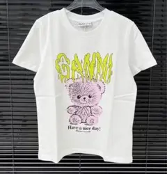 GANNI ガニー Basic Jersey TEDDY Relaxed TEE