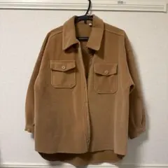 韓国 ブラウン フリースジャケット