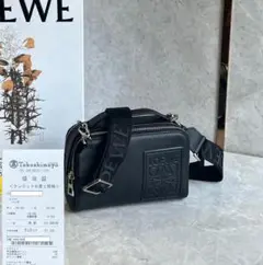 LOEWE ブラック ショルダーバッグ