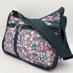 極美品 レスポートサック ショルダーバッグ デラックスエブリデイ 花柄 拡張可
