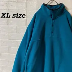 チャンピオン　ハーフスナップボタン　フリースブルゾン