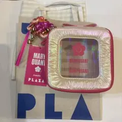 マリークワント　プラザ　コラボ　ポーチ ピンク ガジェットケース　ピンク