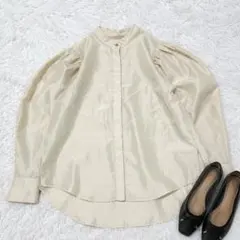 メル58376 HEAVENLY フリル襟リネンギャザーブラウス メル58376様専用 HEAVENLY フリル襟リネンギャザーブラウス - メルカリ