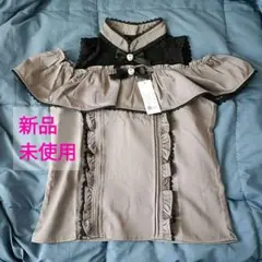 夢展望　ラッフルオフショルブラウス　Lサイズ　Dear my loveのサムネイル