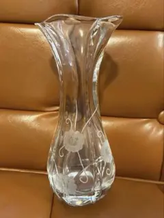【未使用】ELBE crystal （エルベ クリスタル）花瓶 フラワーベース