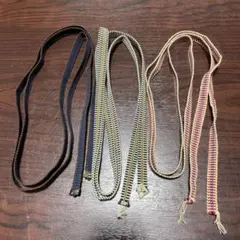 新品未使用　三分紐　カラフル　3本セット
