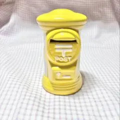 昭和レトロ 陶器製 ポスト型 貯金箱