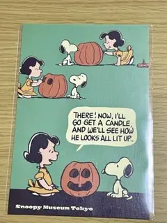 スヌーピーミュージアム　ポストカード　ハロウィン　スヌーピー peanuts