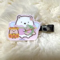 스밋코구라시 헤어 클립 Shirokuma 앞머리 클립 핀 고정