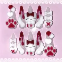 【地雷 血みどろ ネイルチップ】♡現品♡のサムネイル