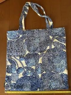 marimekko エコバッグ ブルー　トートバックのサムネイル