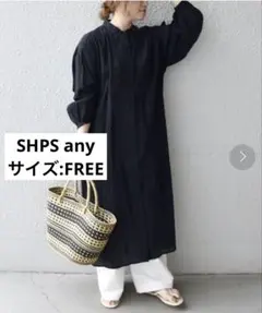 未使用◼️シップス SHIPS anyロングマキシ丈ブザムデニムシャツ