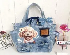 デニムリメイクバック　トイプードル