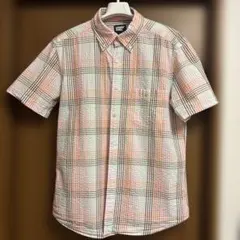 LANDS' END 半袖チェックシャツ Lサイズのサムネイル