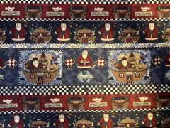 USAコットン◆デビーマム クリスマスボーダー生地・廃盤