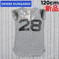 ★新品★DENIM DUNGAREE＊ミッキー＊半袖ワンピース＊120cmのサムネイル