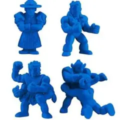 キンケシ25 青ver. ４種セット 新品未使用 キン肉マン消しゴム ガチャ
