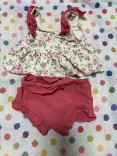 花柄フリル水着セット（90cm）