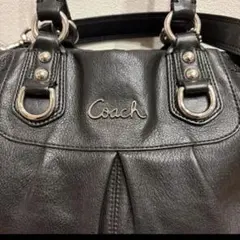 コーチCoach！ヴィンテージ2wayショルダートートバッグy2kブラックレザー