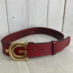 【GUCCI】 レディースベルト　レッド O. レッド（赤）系 GUCCI(グッチ) ベルト(レディース) - ブランド通販