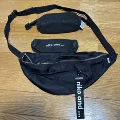 niko and ... ボディバッグ・ウエストポーチ ブラック