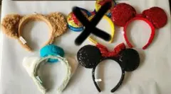 ディズニーキャラクター カチューシャ 5個セット