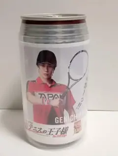 新テニミュ　ラベル缶　ステッカー　真田弦一郎　吉田共朗