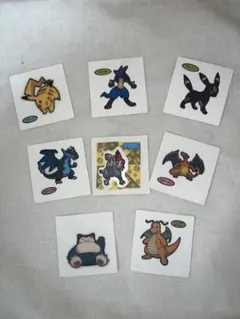 ポケモンパン シール 8枚まとめリザードン メガリザードンX ホワイトキュレム他