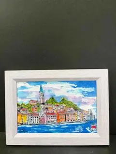 小さな水彩画原画 ストックホルム スェーデン 7625 - メルカリ