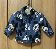 【新品未使用】ミッキーマウス柄 フード付きアウター 85cm
