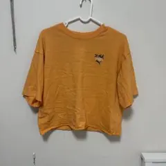 PUMA x-girl オレンジ クロップドTシャツ