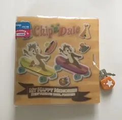 平成レトロ　ディズニー　チップとデール　プロフ帳　鍵付き