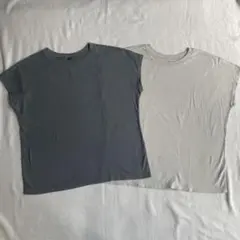 UNIQLO ユニクロ　レディース　コットンリラックスフレンチスリーブTシャツのサムネイル