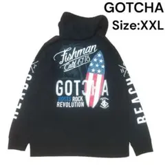 GOTCHA ジップアップ パーカー 刺繍 00s y2k ガッチャお兄系