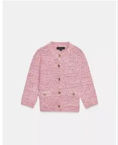 ZARA 3/4レングススリーブニットカーディガンSサイズ新品タグ付き　ピンク ZARA 3/4レングススリーブニットカーディガンSサイズ新品タグ付き